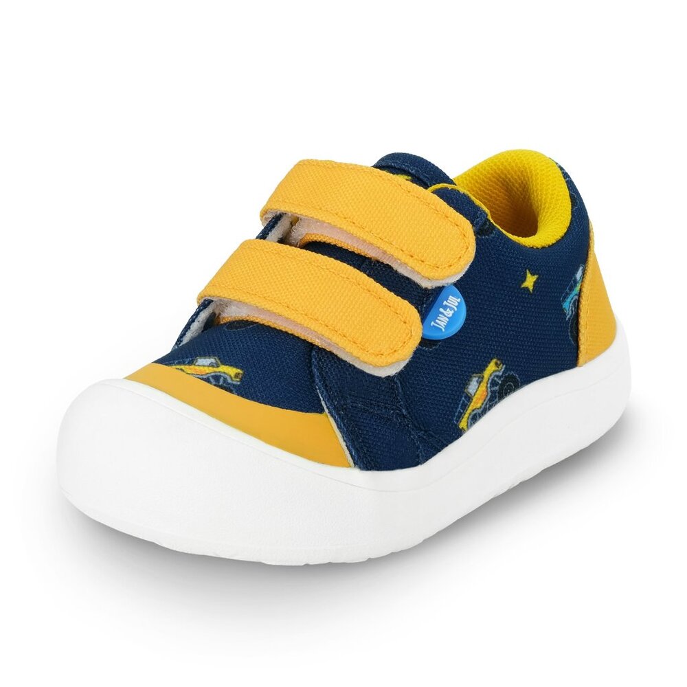 Jan&Jul, Toddler Mini Canvas Sneakers | Big Trucks, size us 5
